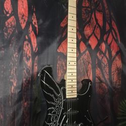 Hand Carved Guitar