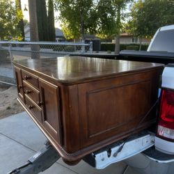 Brown Wood Coffee Table 