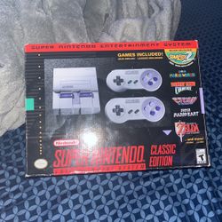 Super Nintendo Snes With Wireless Controllers 