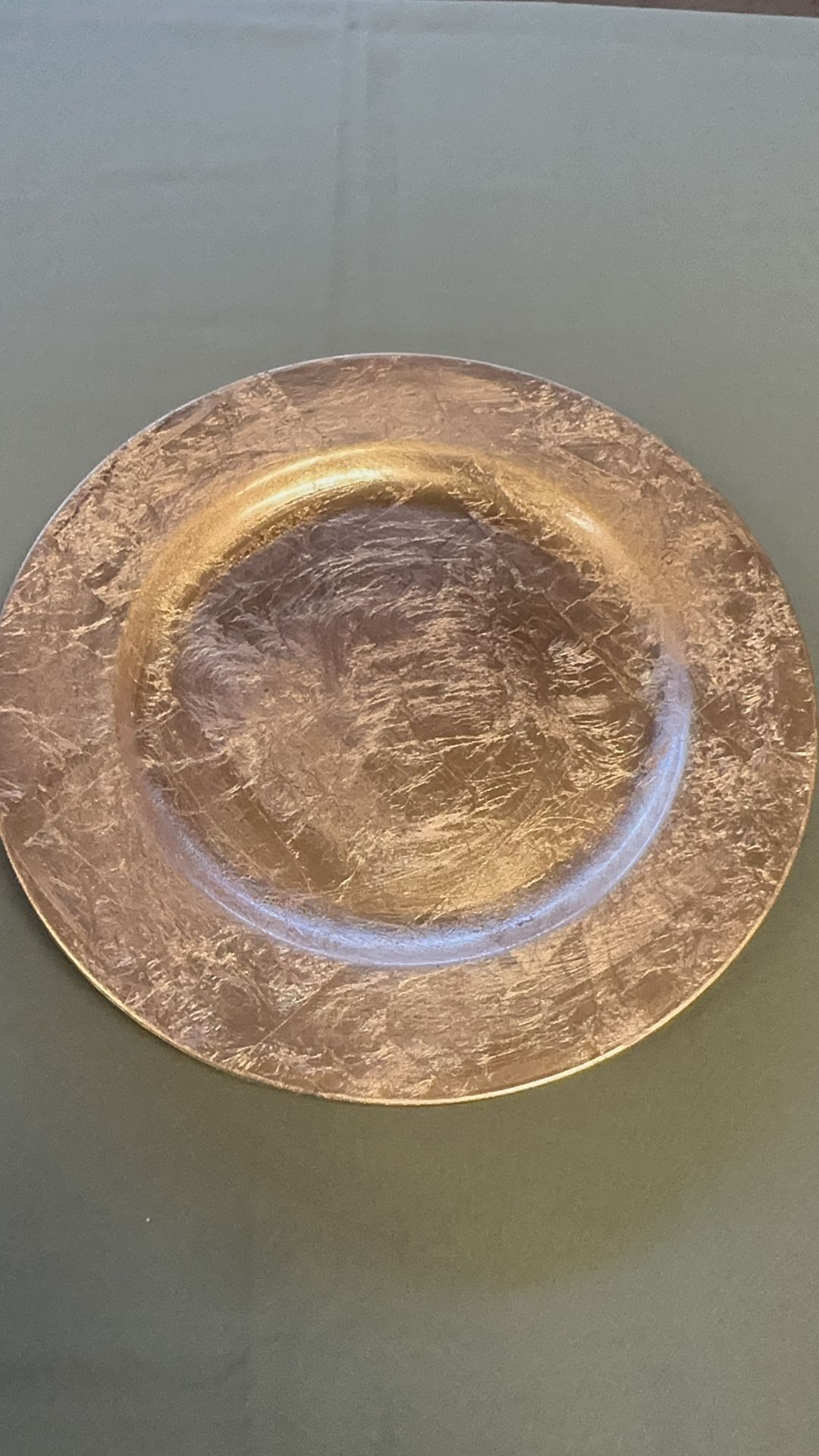 Gold Foil Like Charger Plates 
