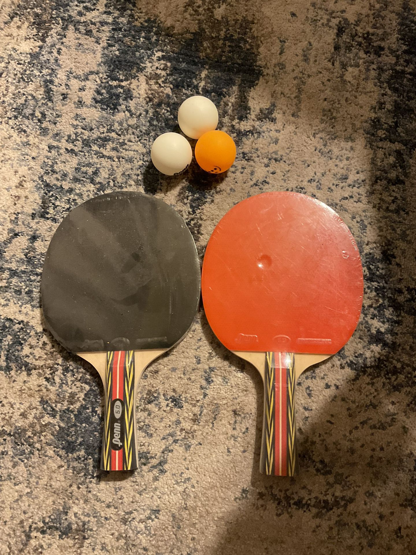Penn 5.0 Table Tennis Ping Pong Paddles With Balls