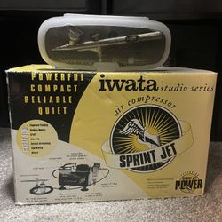 Iwata Airbrush Compressor And Gun For Makeup/Body Painting for Sale in Los  Angeles, CA - OfferUp