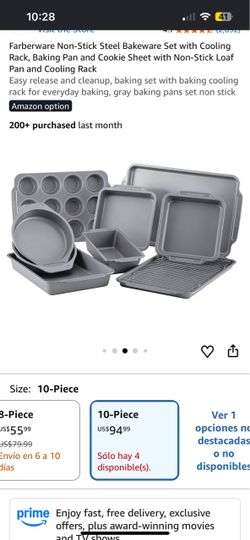 Non-Stick Steel Bakeware Set 10-Piece