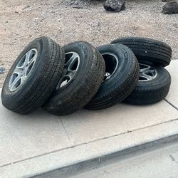 245/75/r17 Michelin LTX M/S 2 Set Of 5 Tires With 2022 Jeep Wrangler Rims