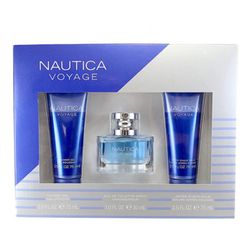 Nautica Voyage set - 1.0oz Eau de Toilette + 2.5oz Shower Gel+2.5oz aftershave