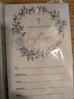 Free Baptism invitations
