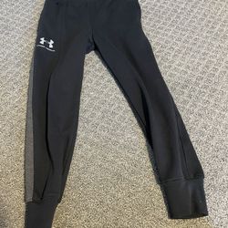 Youth Small UA Sweat Pants Black