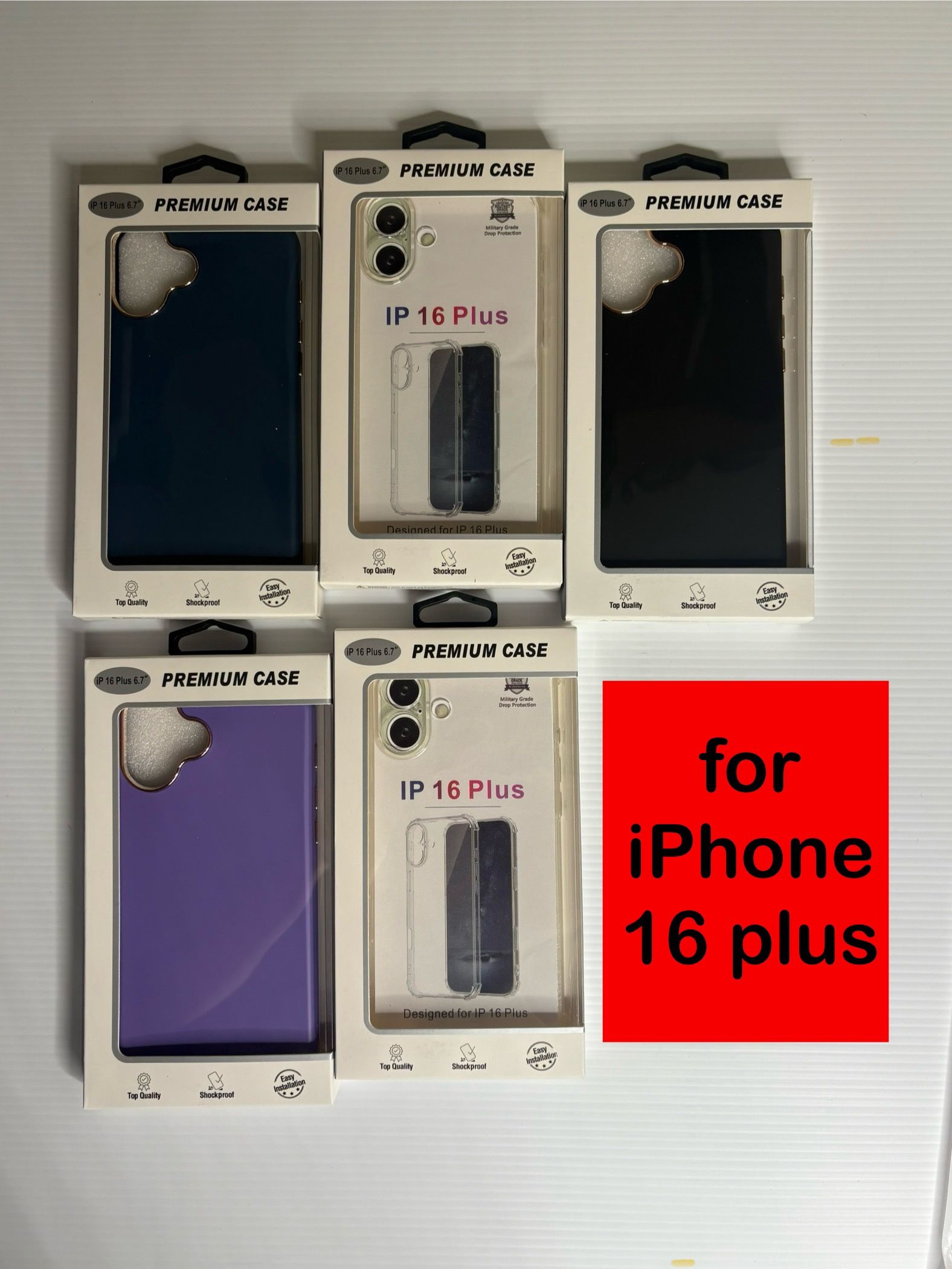 NEW iPhone 16 Plus Cases - Multiple Colors Available - $5 Each