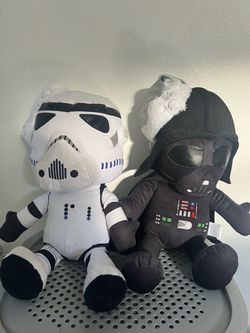 Star Wars Christmas Darth Vader and stormtrooper plushies Disney 100th anniversary