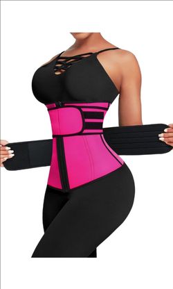 Pink & Black Waist Trainer Cincher Belt