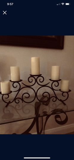 Candle Holder - Party Lite - Black Iron
