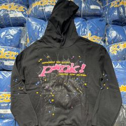 Pink Spider Hoodie