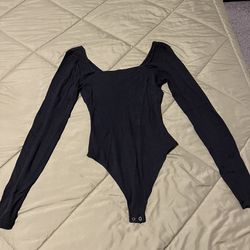 Long Sleeve Black Bodysuit 