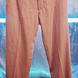 Silversilk Mens Dress Pants 34x36 Pleated  Pink NWT