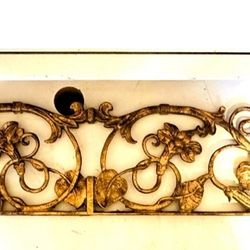 Beautiful antique-gold solid cast iron wall art