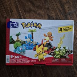 POKEMON Mega Construx: Kanto Region Team Building Set (2022) Mattel