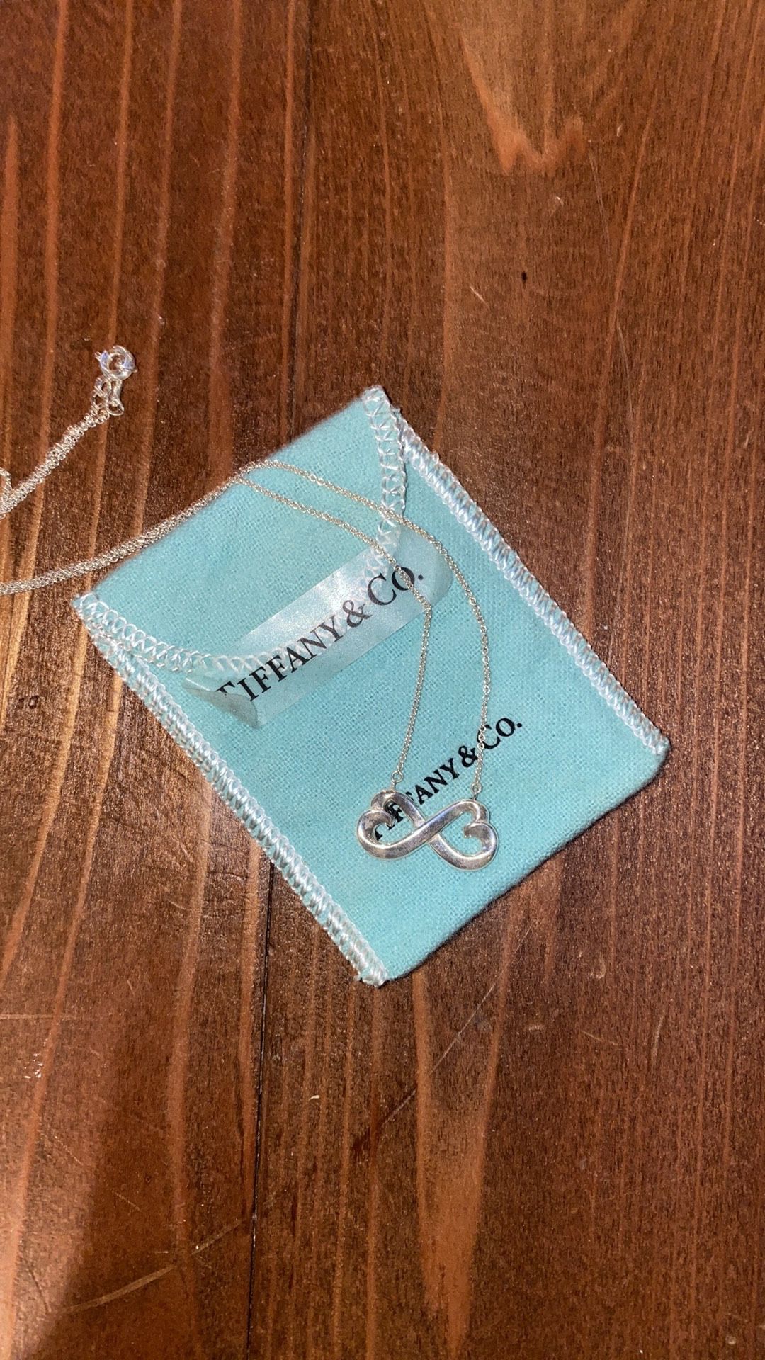 Tiffany &Co Paloma Picasso Loving Heart Infinity Necklace