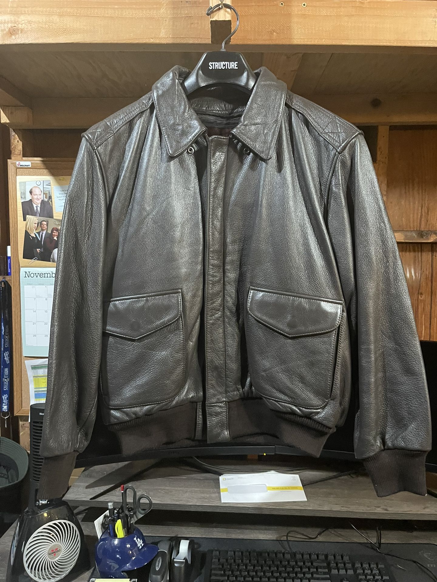 Custom WWII Army/Air Force Leather Jacket Large