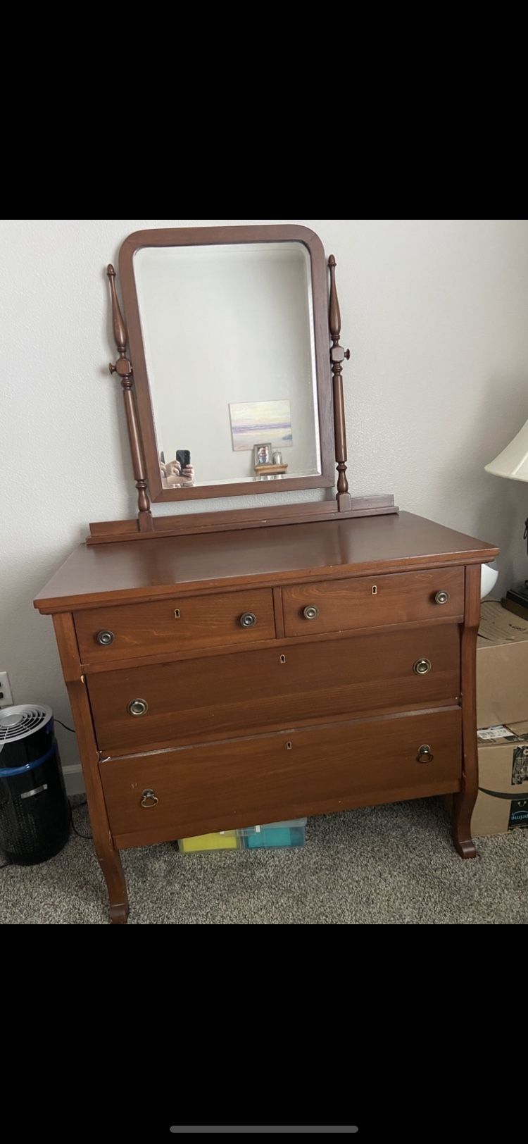 Antique Wood Dresser