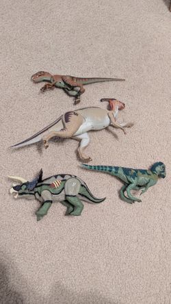 Lot Of 4 Vintage Jurassic Park Toys 