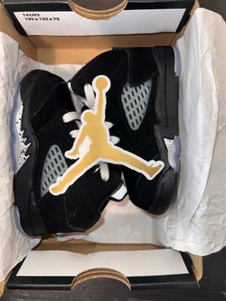 Toddler Nike Air Jordan 5 Retro “Black Metallic Reimagined" Size 5c