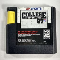 College Football USA 97 for Sega Genesis EA Sports Vintage Cartridge Only Tested