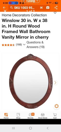 Winslow 30 X 38 wood frame mirrors