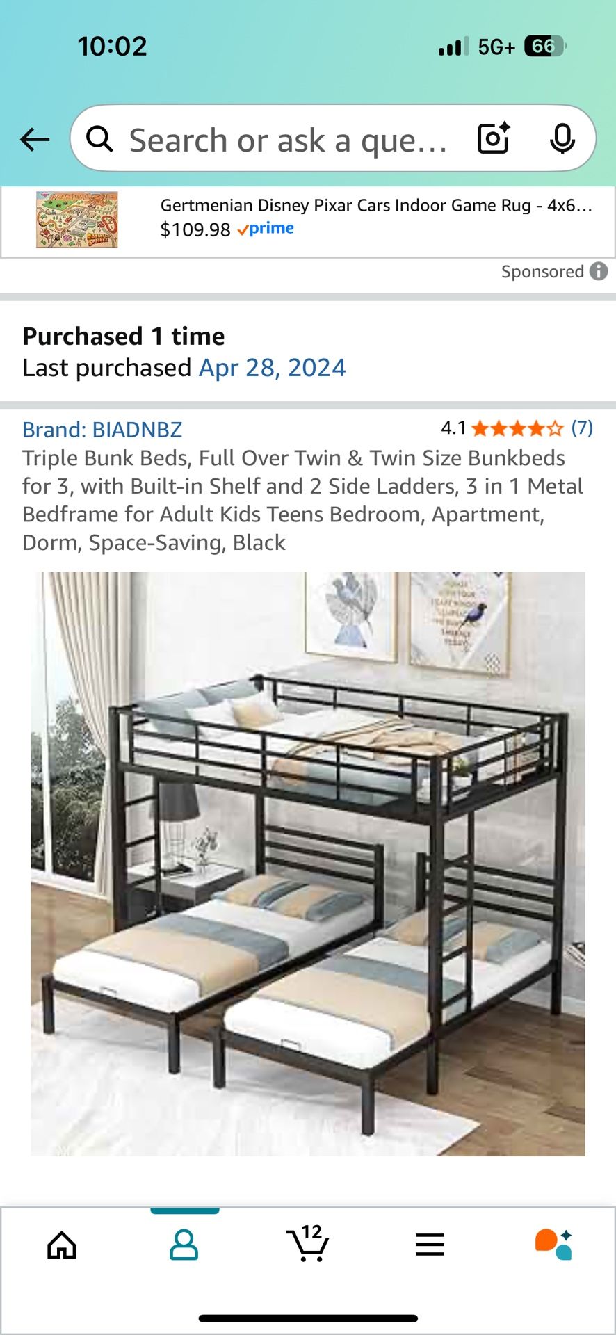 Triple Bunk Bed