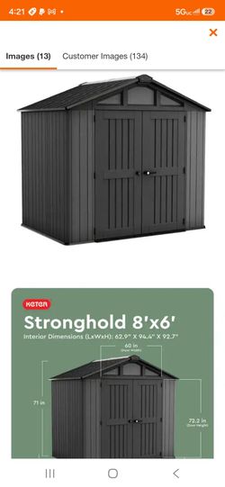 Keter Stronghold 8x6 Outdoor Storage Shed