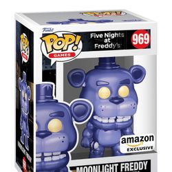 Five Nights At Freddy's #969 Moonlight Freddy Amazon Exclusive Funko Pop. Comes In An EcoTEK Protector Case!!!