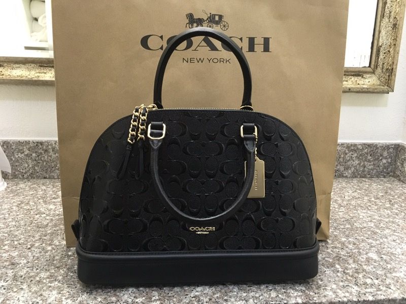 Coach sierra debossed signature bag