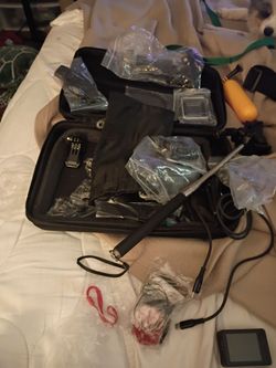 GoPro Action Camera Accessories Kit with Case and camera