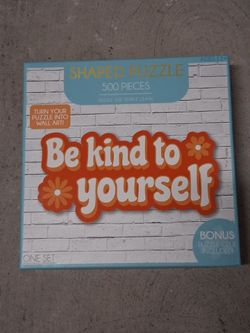 Be Kind to Yourself 500-Piece Shaped Puzzle
