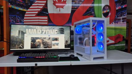 Warzone GAMING Computer LIQUID COOLED Windows 11+75 games