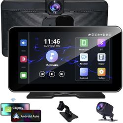 Brand New : Wireless Carplay Screen for Car, 7inch 