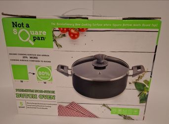 Not a Square Pan,  Premium Non-stick Dutch Oven, 5 qt