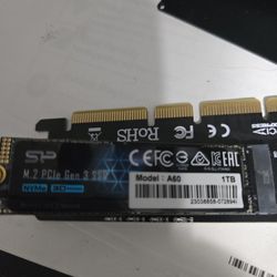 1TB NVMe HDD In PCI-EXPRESS 16 Add In Module
