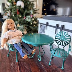American girl Doll Patio Bistro Set (doll Not Included)