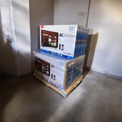 HD177 55” TCL smart 4k Roku led tv 