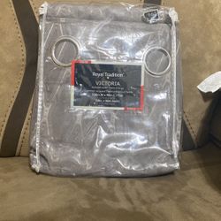 Grommet Curtains Gray Victoria Blackout