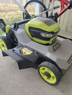 Ryobi battery operated lawnmower