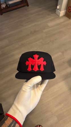 Chrom Hearts Cemetery Trucker Hat (Triple Cross Patch)