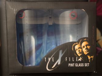 X Files Glass Cup Set