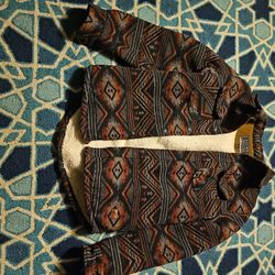 Mens Fleece Patterned Jacket