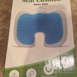 Gel Enhanced Memory Foam Seat Cushion for Office Chair, Car, Wheelchair, Coccyx, Tailbone, Sciatica Pain Relief (Black)