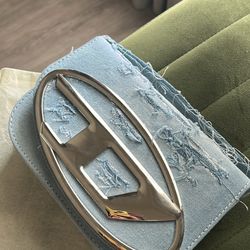 Diesel Distressed Light Denim Bag
