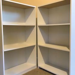 Twin 3-Shelf Bookcases