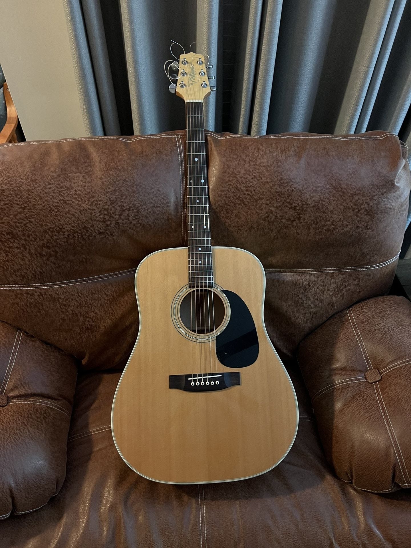 Beautiful Blond Maple Takamine F-350M Guitar