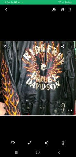 ladies Harley Davidson leather coat XL