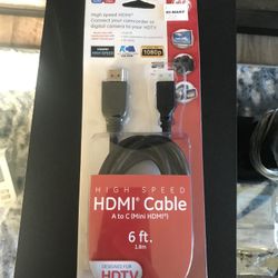 GE HDMI Cable Mini HDMI 6ft.